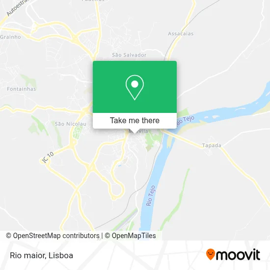 Rio maior mapa