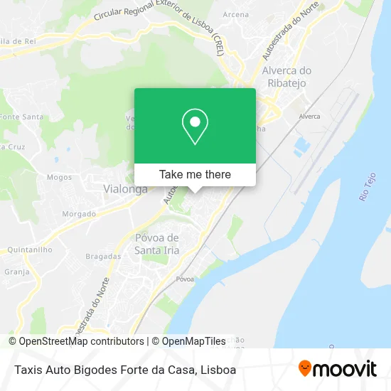 Taxis Auto Bigodes Forte da Casa map
