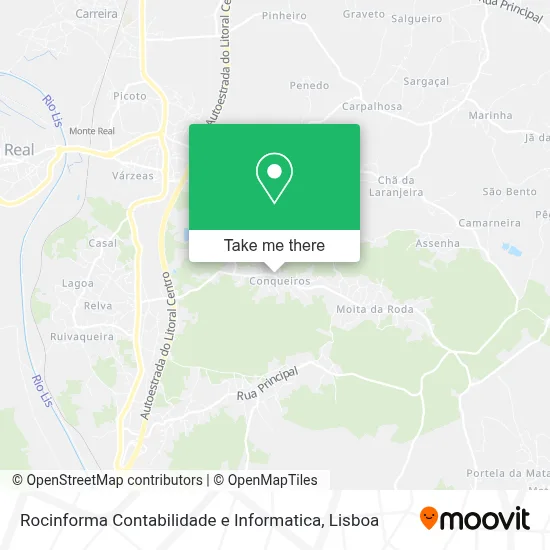 Rocinforma Contabilidade e Informatica mapa