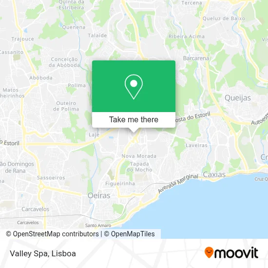 Valley Spa map