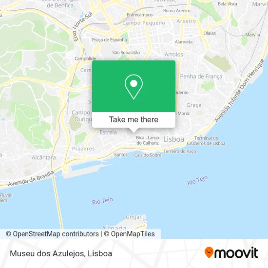 Museu dos Azulejos map