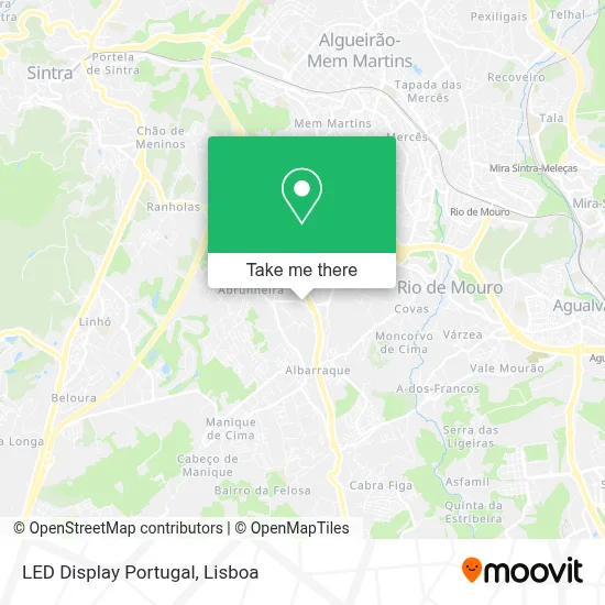 LED Display Portugal map