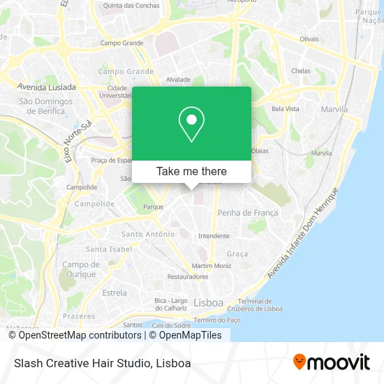 Slash Creative Hair Studio map
