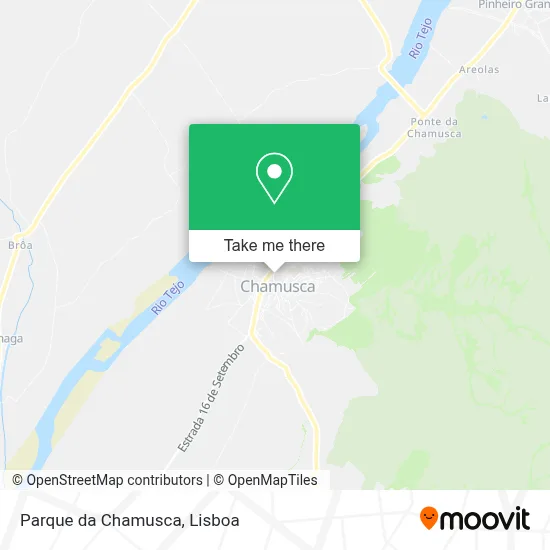 Parque da Chamusca mapa