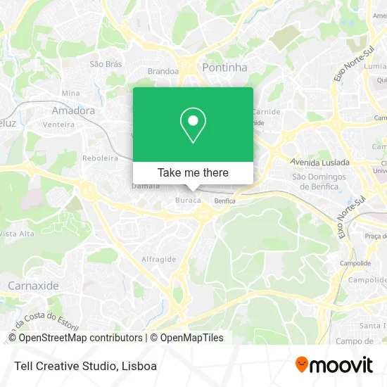 Tell Creative Studio map