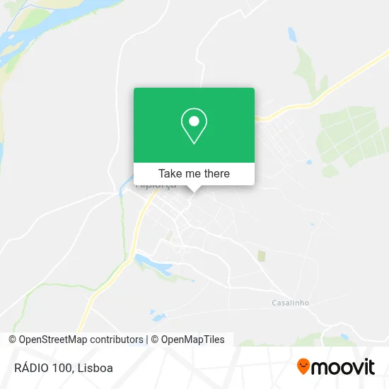 RÁDIO 100 map