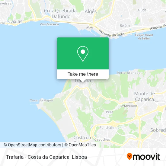 Trafaria - Costa da Caparica map
