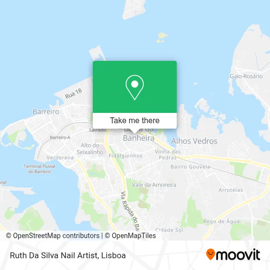 Ruth Da Silva Nail Artist map