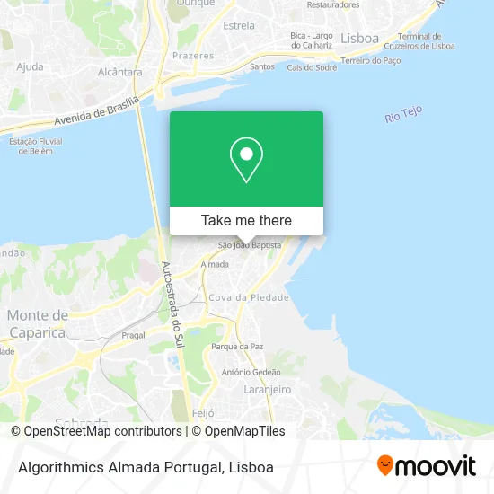 Algorithmics Almada Portugal map