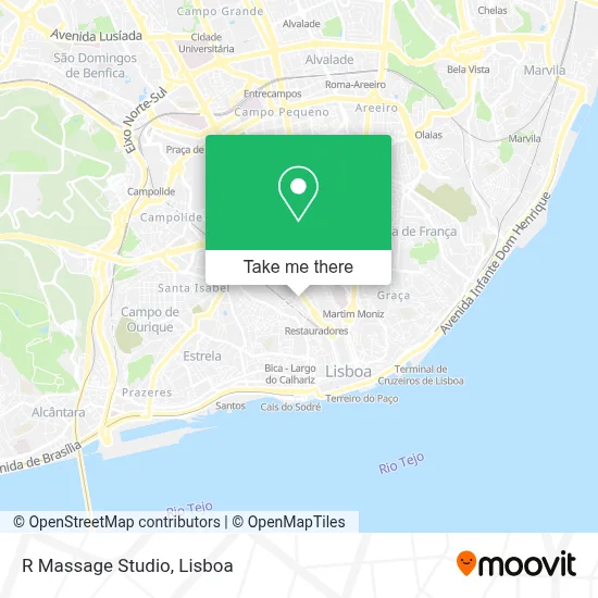 R Massage Studio mapa