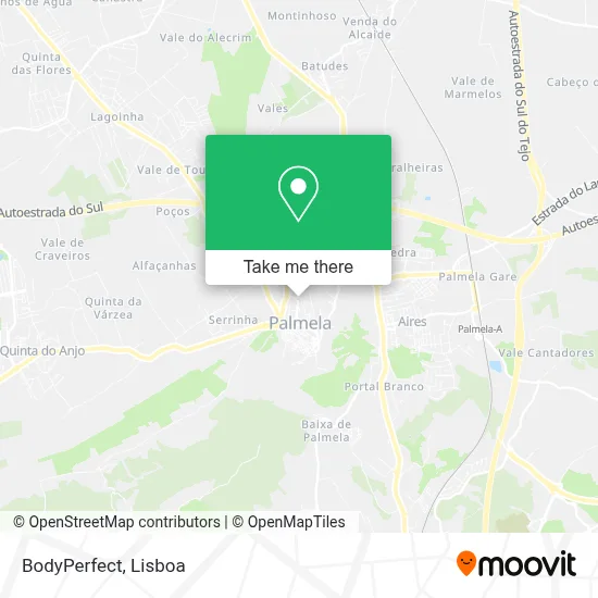 BodyPerfect map