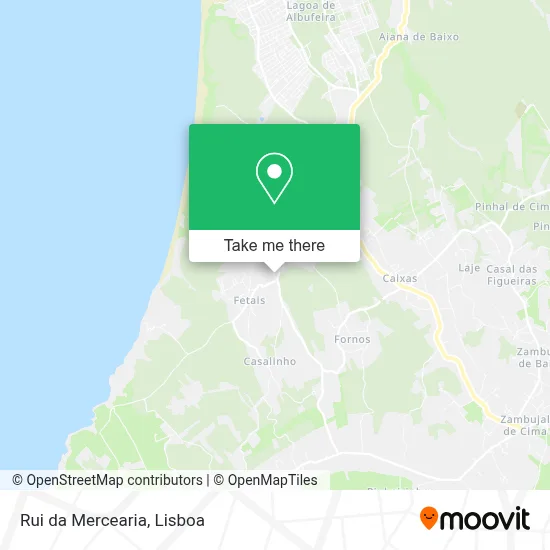 Rui da Mercearia mapa