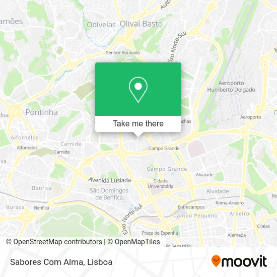 Sabores Com Alma map