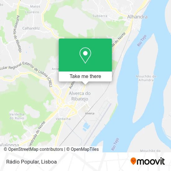 Rádio Popular map