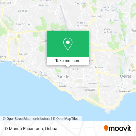 O Mundo Encantado map