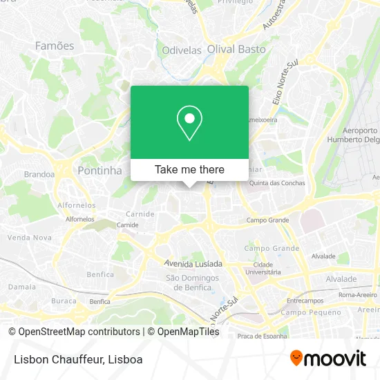 Lisbon Chauffeur map