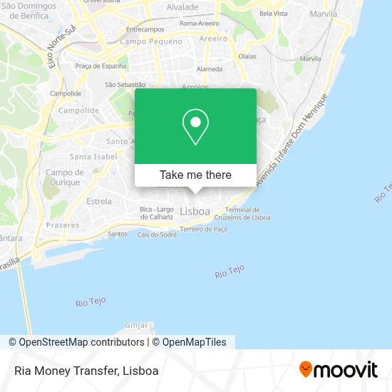 Ria Money Transfer mapa