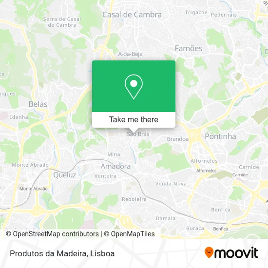 Produtos da Madeira map