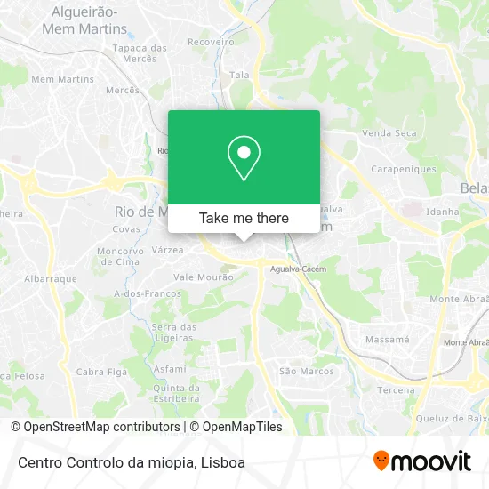 Centro Controlo da miopia map