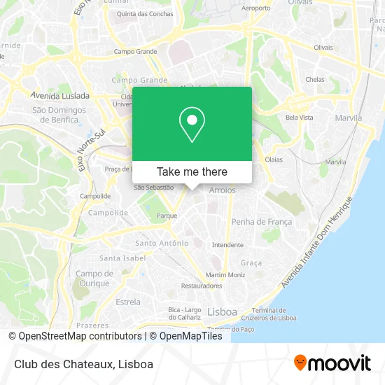 Club des Chateaux map