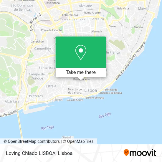 Loving Chiado LISBOA map