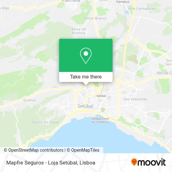 Mapfre Seguros - Loja Setúbal map