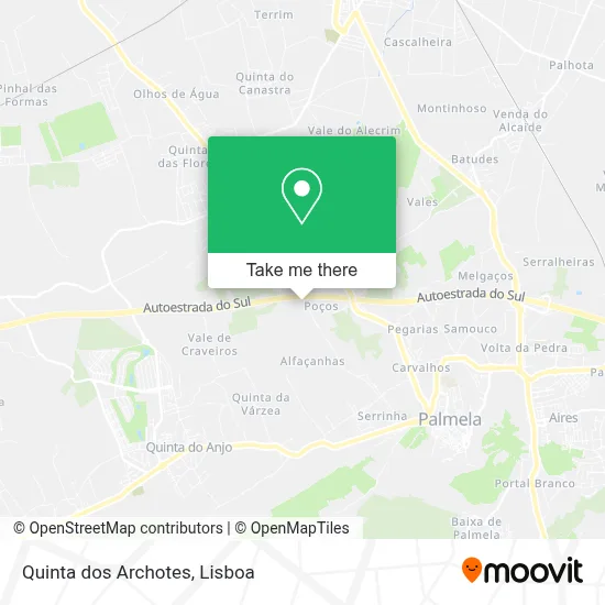 Quinta dos Archotes map
