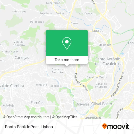 Ponto Pack InPost map