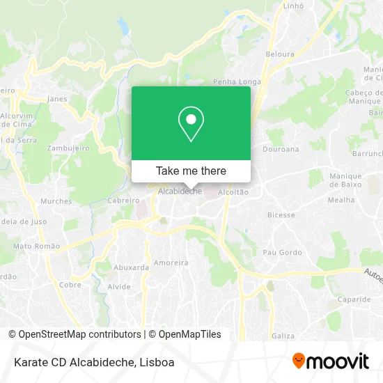 Karate CD Alcabideche map