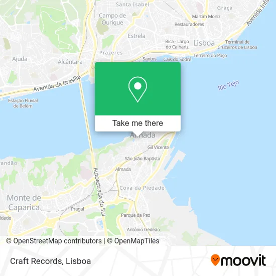 Craft Records map