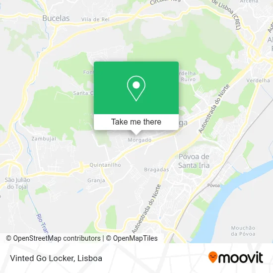 Vinted Go Locker map