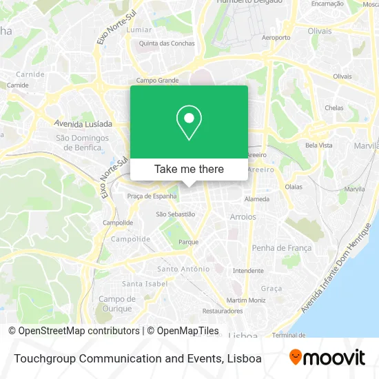 Touchgroup Communication and Events map