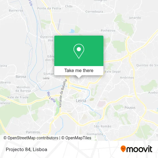 Projecto 84 map
