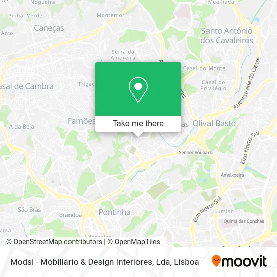 Modsi - Mobiliário & Design Interiores, Lda map