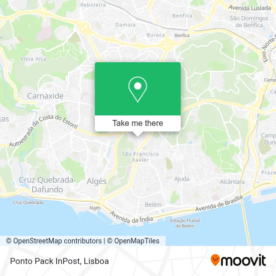 Ponto Pack InPost map