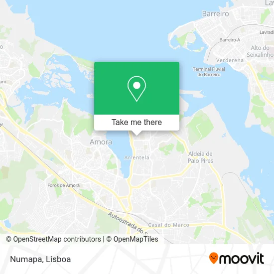Numapa map