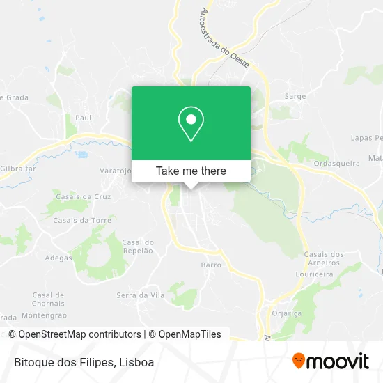 Bitoque dos Filipes map
