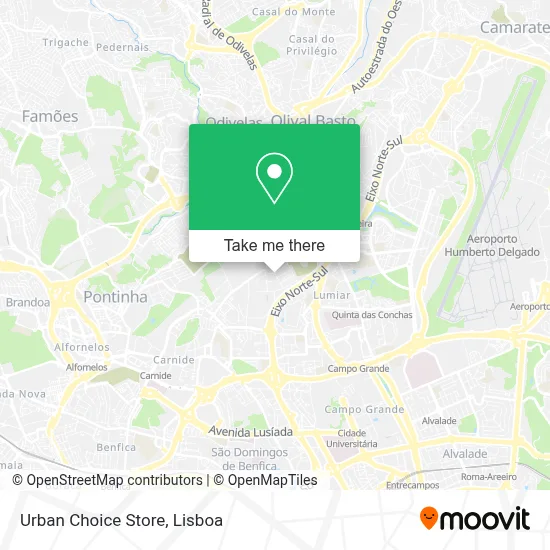 Urban Choice Store map