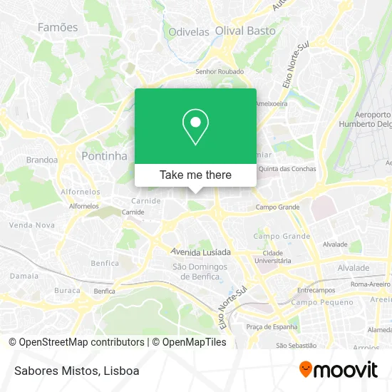 Sabores Mistos map