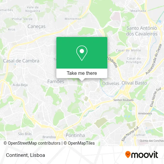 Continente map
