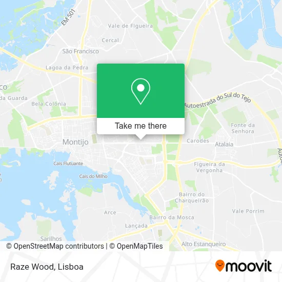 Raze Wood mapa