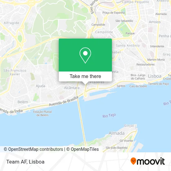 Team AF map