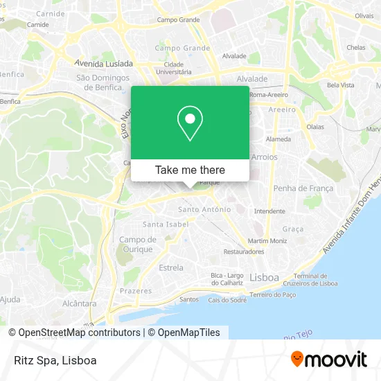 Ritz Spa mapa