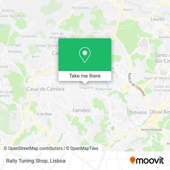 Rally Tuning Shop mapa