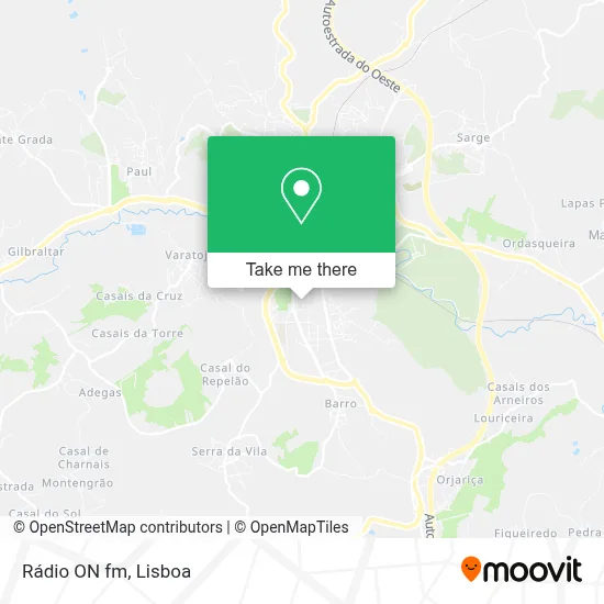 Rádio ON fm map