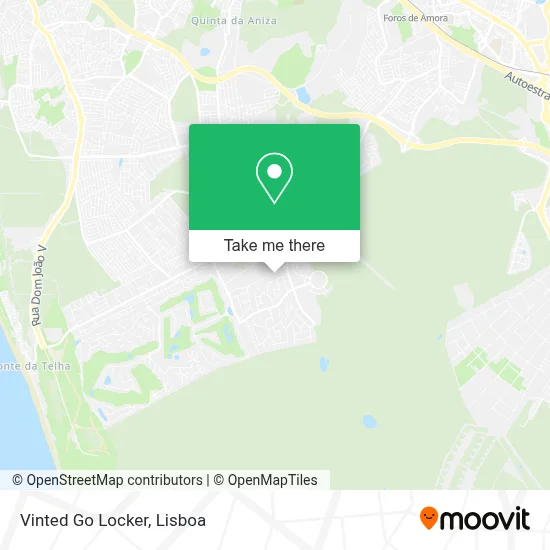 Vinted Go Locker map