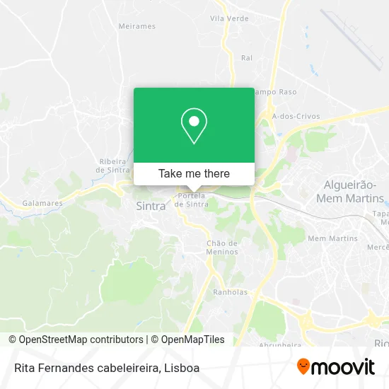 Rita Fernandes cabeleireira map