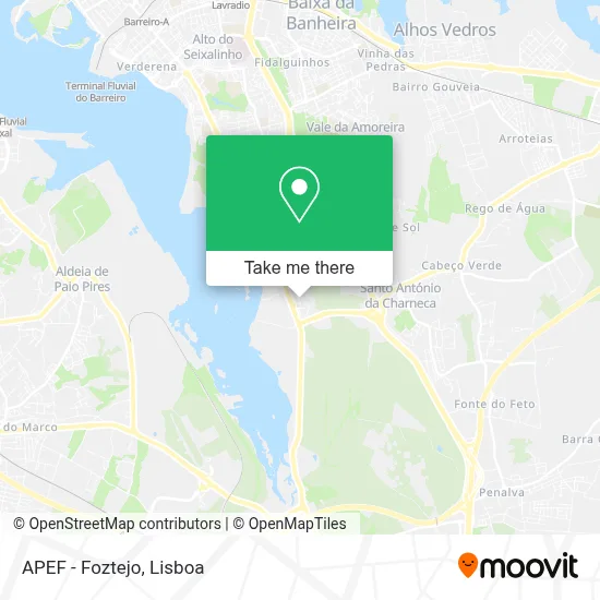 APEF - Foztejo map