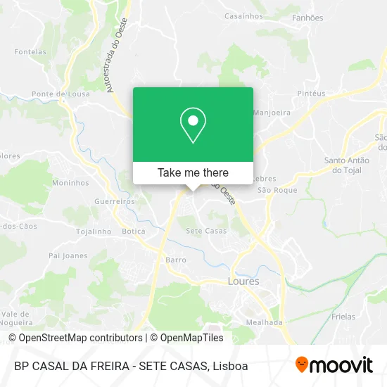 BP CASAL DA FREIRA - SETE CASAS map