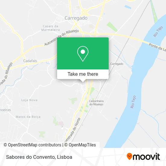 Sabores do Convento map